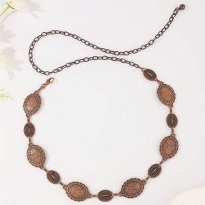 Vintage Bronze Boho Chain Belt NEW 🏷️